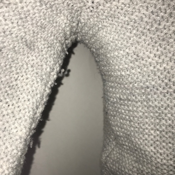 Jacob Light Grey Ribbed ThickKnit Cropped Cardigan - Picture 8 of 10